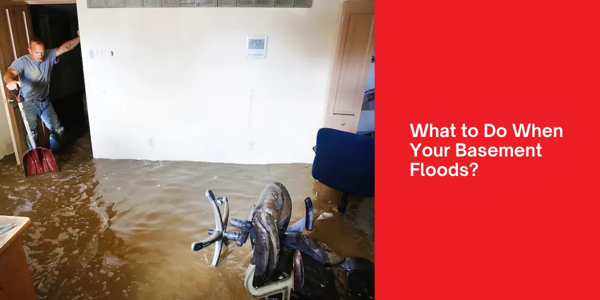 Guide on immediate actions to take when your basement floods