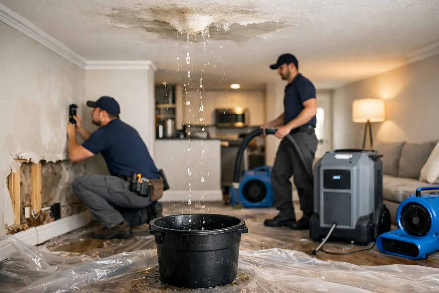 How to Stop a Ceiling Leak Safely at Home