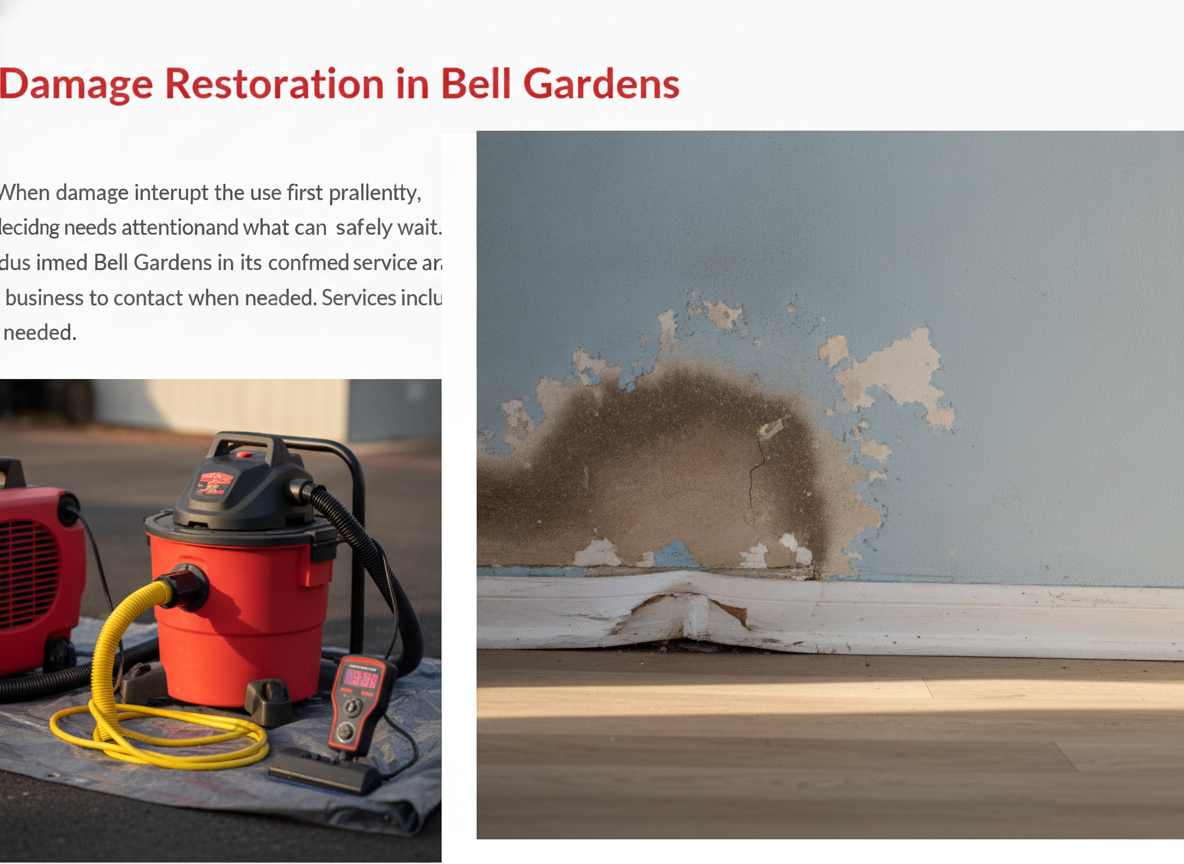 Restoration Help for Bell Gardens Properties