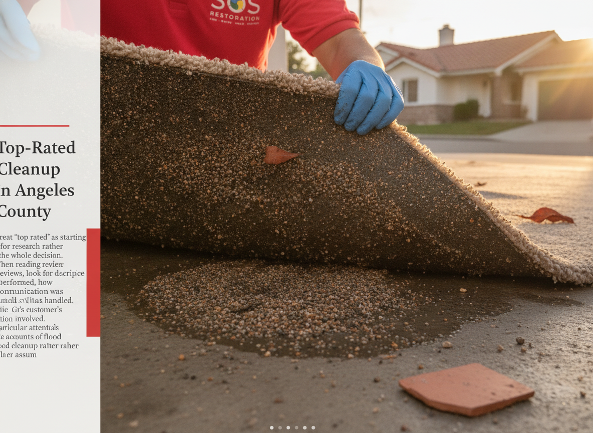 What should “top rated” mean when comparing flood cleanup?