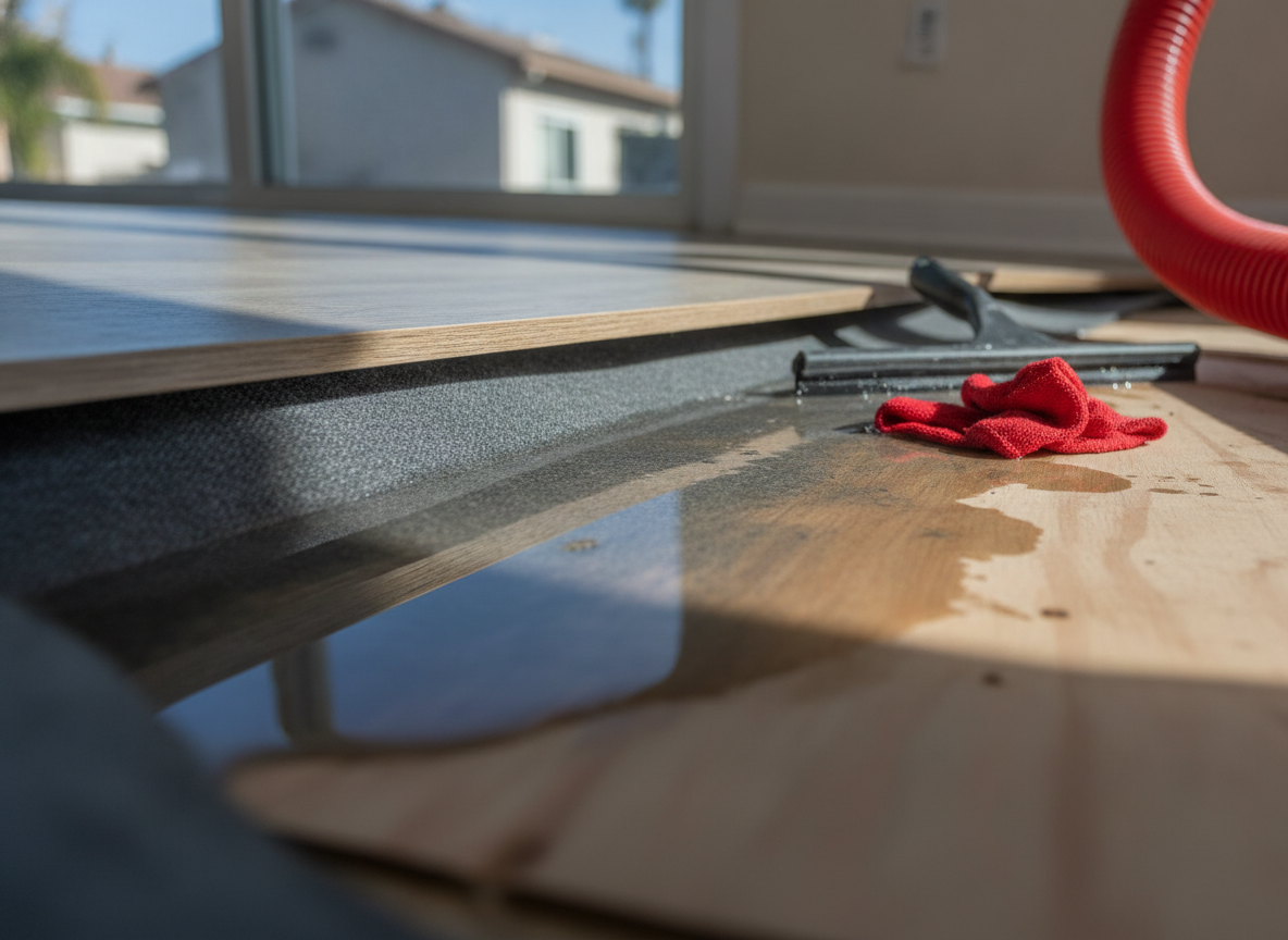 Remove Standing Water Before Moving Forward