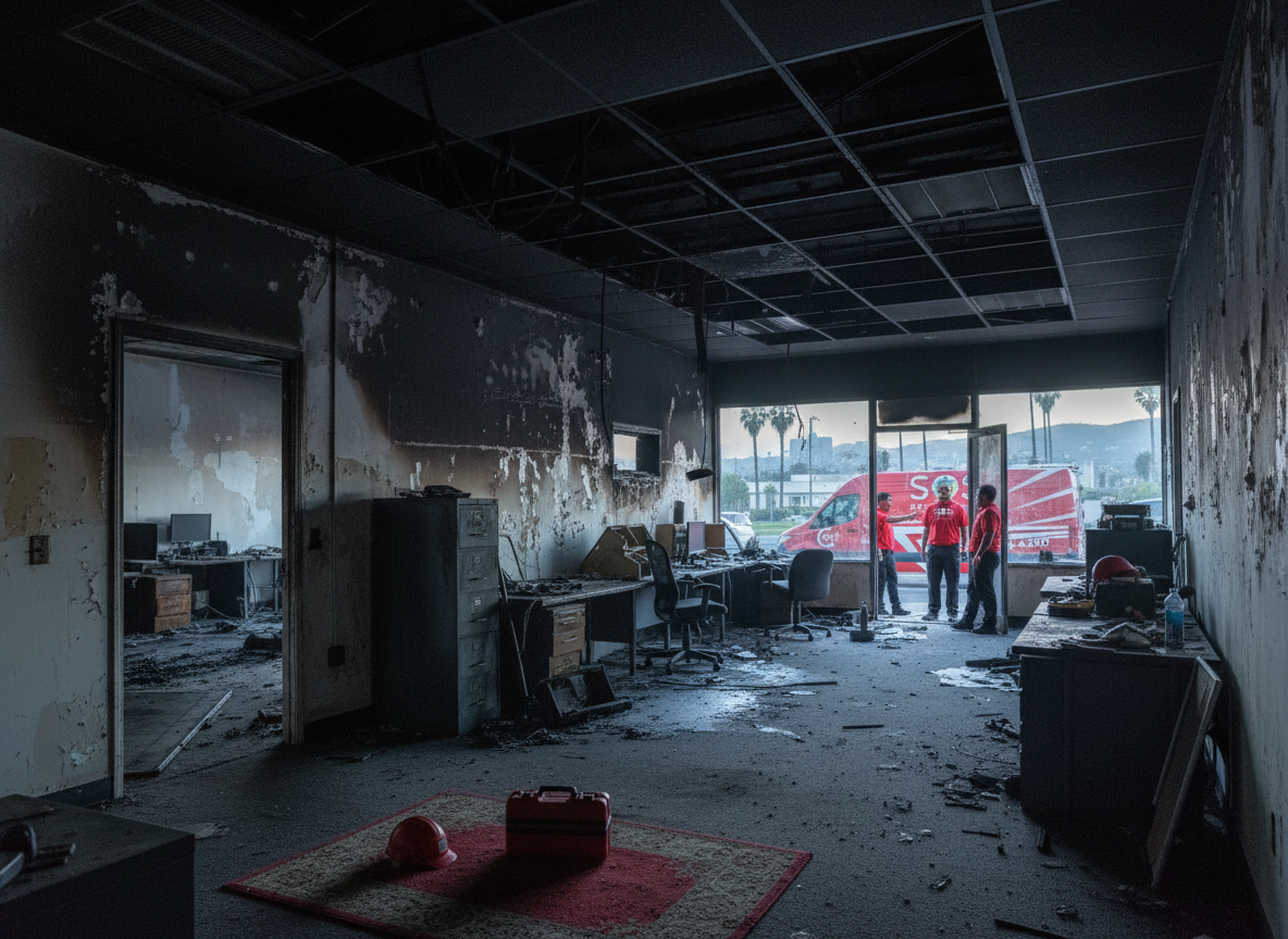 What commercial restoration involves