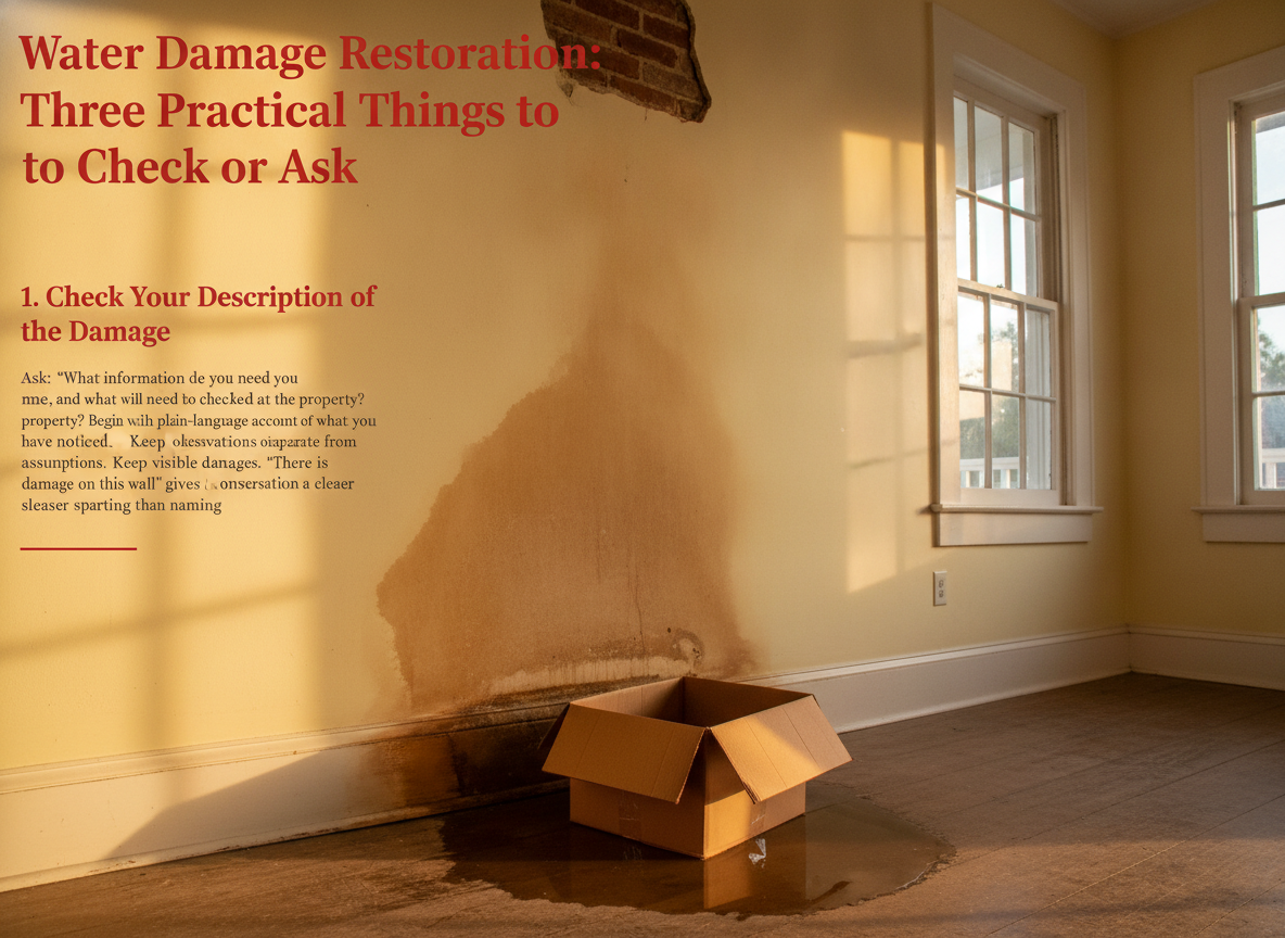 1. Check Your Description of the Damage