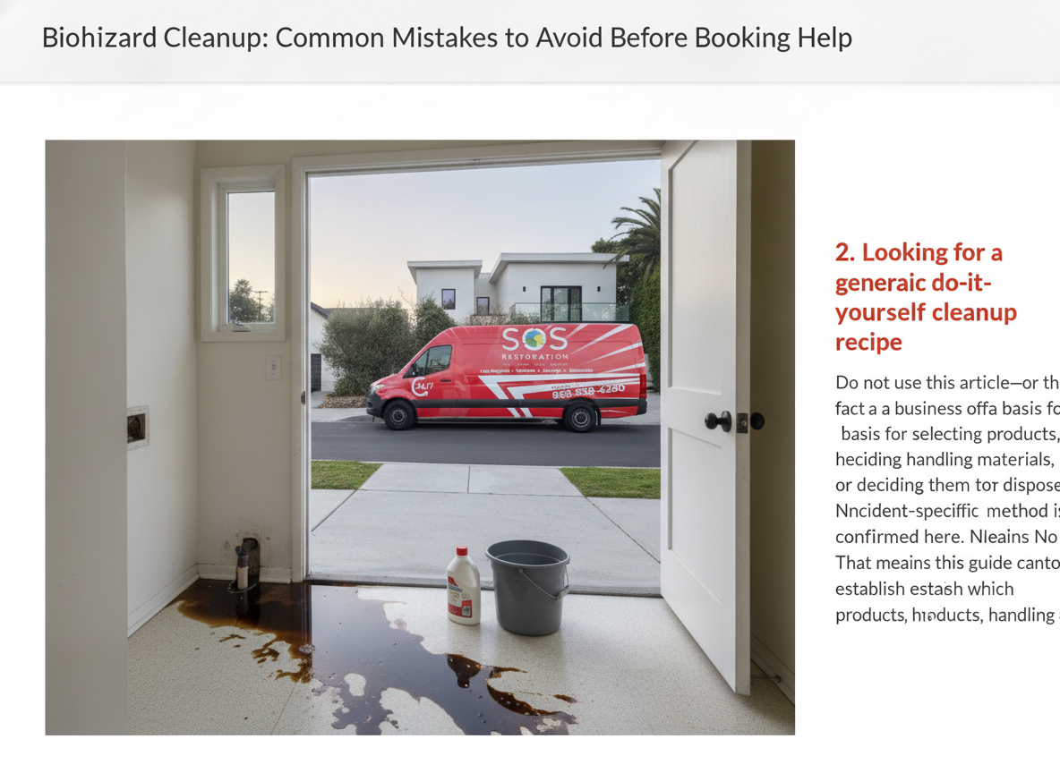 2. Looking for a generic do-it-yourself cleanup recipe