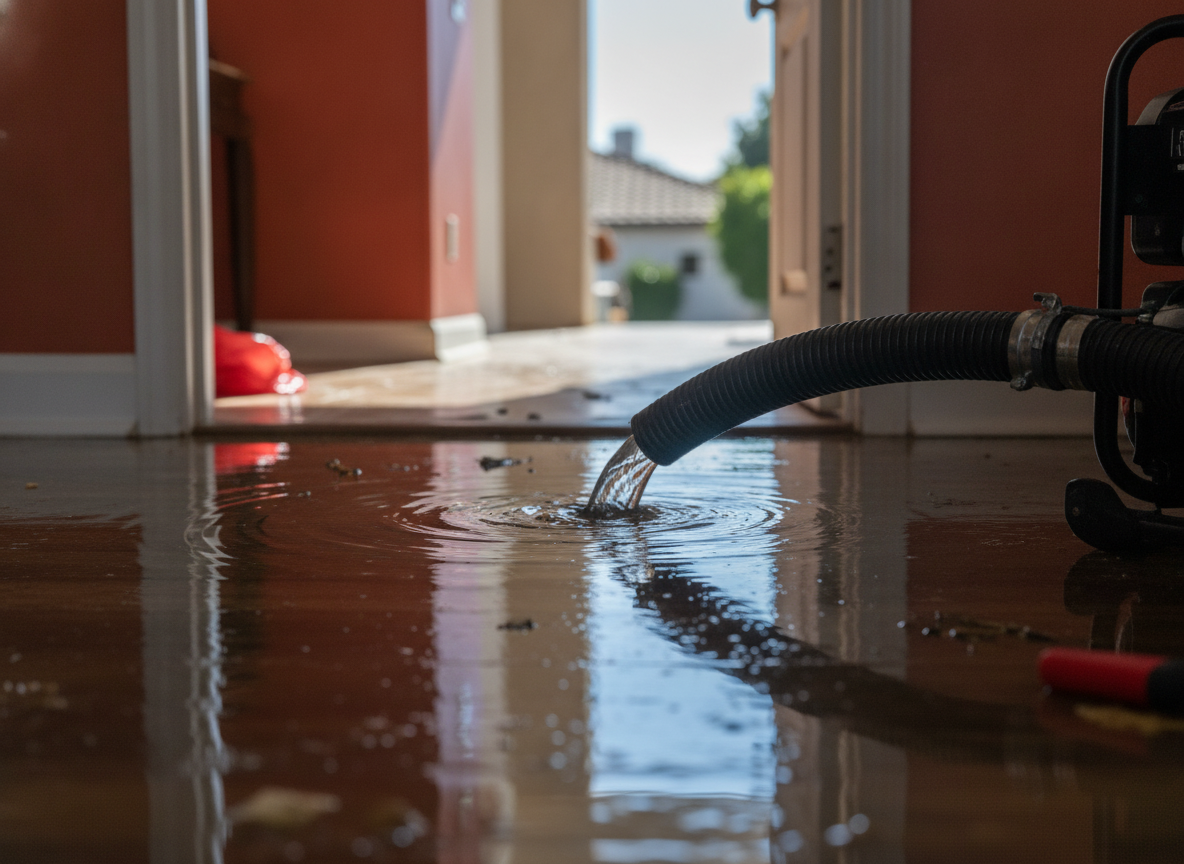 Water extraction and flood cleanup