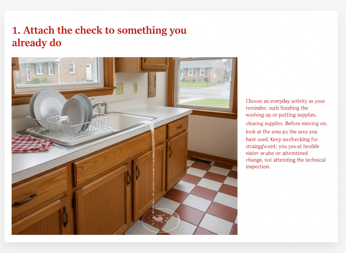 1. Attach the check to something you already do